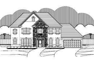 Traditional Exterior - Front Elevation Plan #411-130
