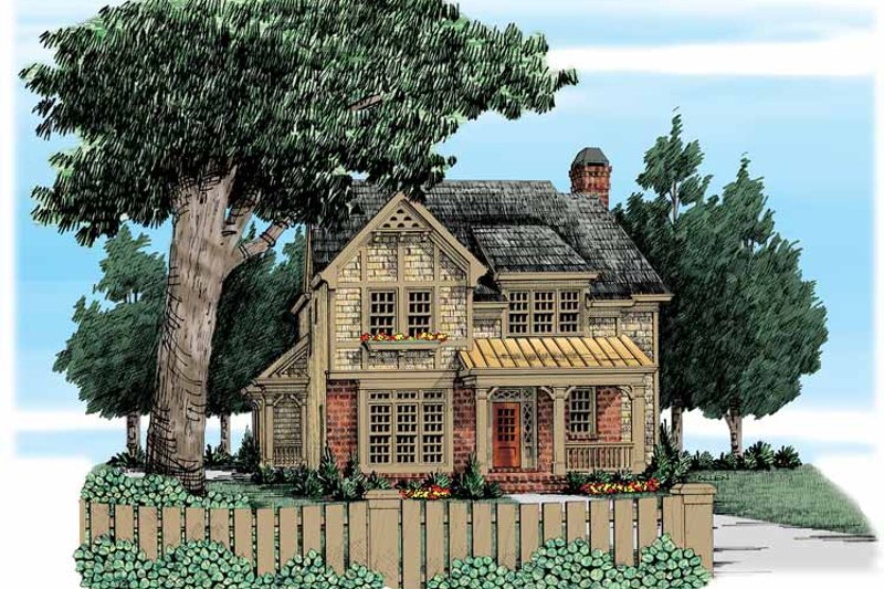 Home Plan - European Exterior - Front Elevation Plan #927-320