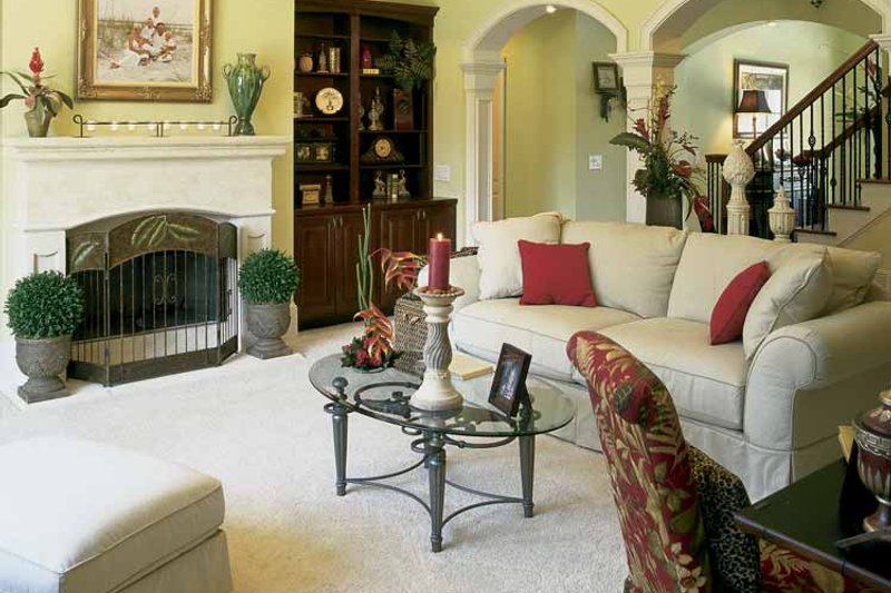 House Blueprint - Interior - Family Room 1 for Country House Plan #927-854 - 4 bed, 3.5 bath