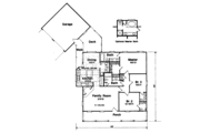 Country Style House Plan - 3 Beds 2 Baths 1475 Sq/Ft Plan #41-112 