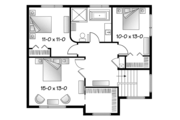 Contemporary Style House Plan - 3 Beds 1.5 Baths 1880 Sq/Ft Plan #23-2586 