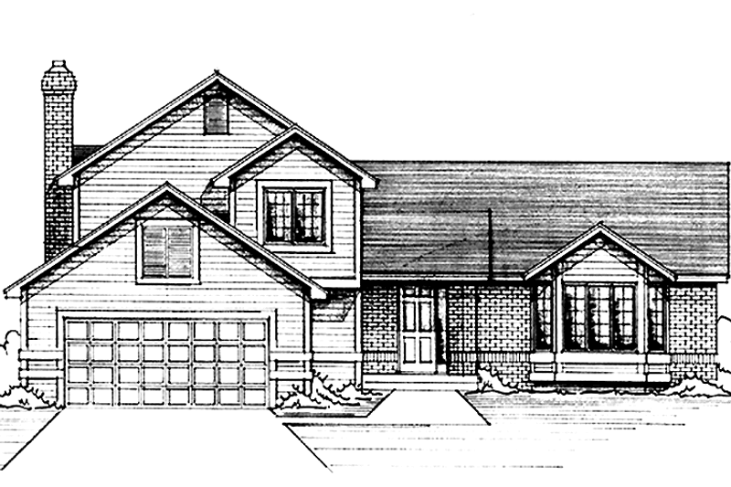 Dream House Plan - Exterior - Front Elevation 3 for Traditional House Plan #51-712 - 3 bed, 2.5 bath
