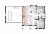 Country Style House Plan - 2 Beds 1 Baths 1185 Sq/Ft Plan #23-2533 