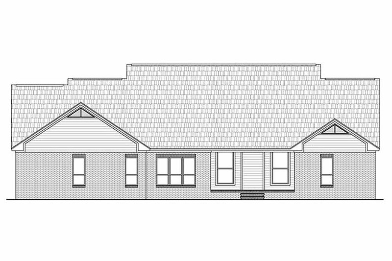 Home Plan - Exterior - Rear Elevation for Traditional House Plan #21-285 - 4 bed, 3.5 bath