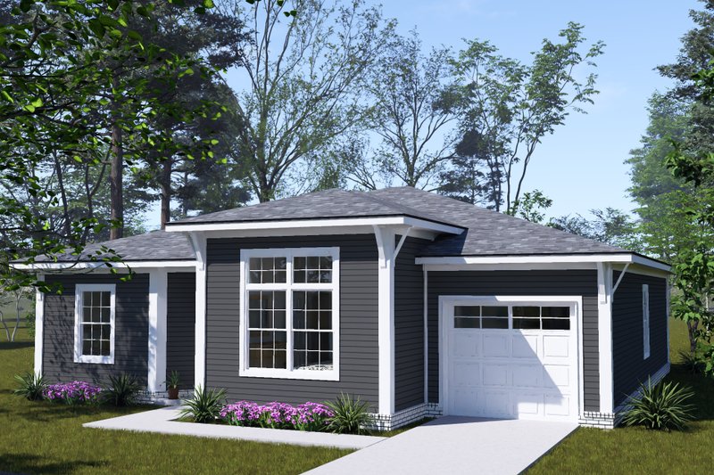 Architectural House Design - Exterior - Other Elevation 2 for Modern House Plan #513-2470 - 3 bed, 2 bath