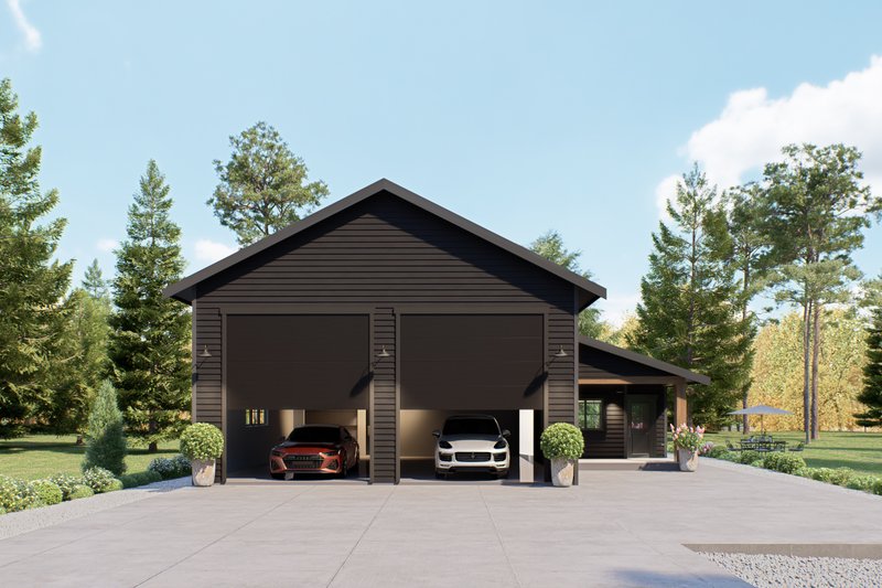 House Blueprint - Exterior - Other Elevation for Barndominium House Plan #1070-270 - 1 bed, 1 bath