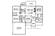 Ranch Style House Plan - 3 Beds 2 Baths 1521 Sq/Ft Plan #929-352 