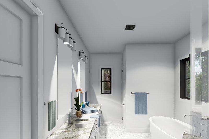 House Blueprint - Interior - Master Bathroom for Traditional House Plan #1069-35 - 4 bed, 4.5 bath