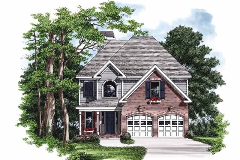 Architectural House Design - Country Exterior - Front Elevation Plan #927-711