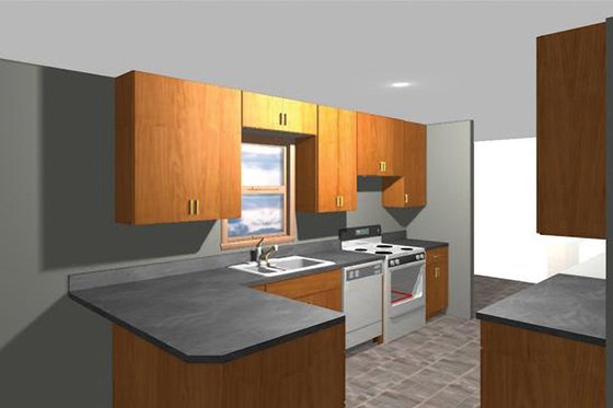 Interior - Kitchen for Ranch House Plan #1061-35 - 2 bed, 2 bath