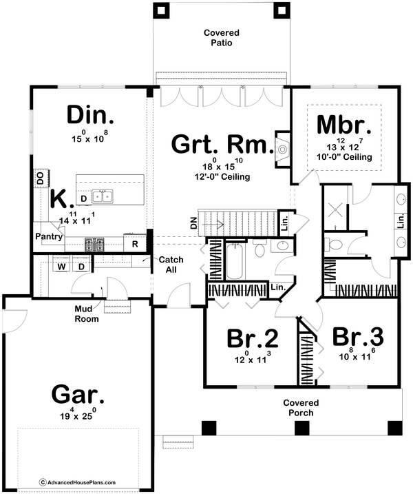 House Design - Modern Floor Plan - Main Floor Plan #455-318