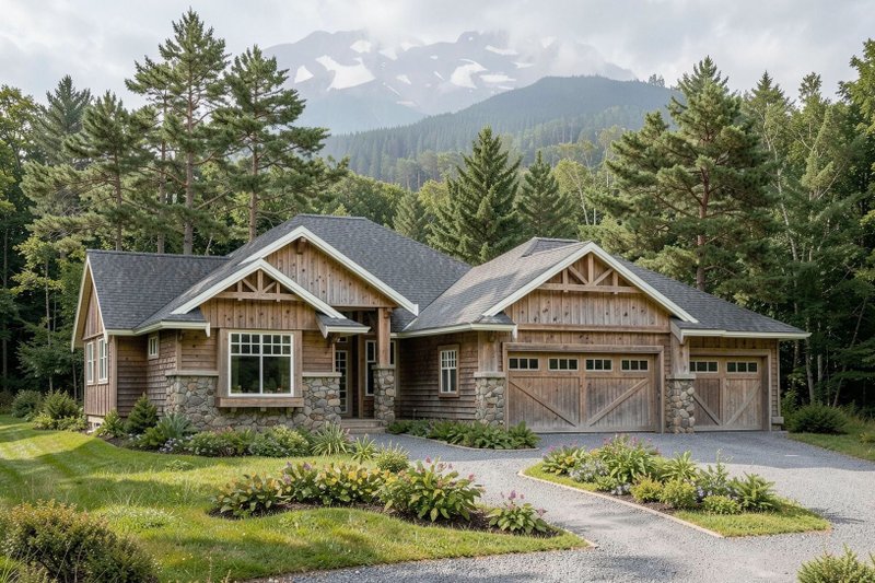 Home Plan - Exterior - Front Elevation 2 for Craftsman House Plan #1100-169 - 3 bed, 2 bath