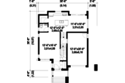 Contemporary Style House Plan - 3 Beds 1 Baths 1660 Sq/Ft Plan #25-4308 