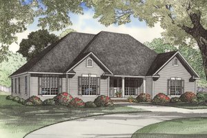 Country Exterior - Front Elevation Plan #17-3003