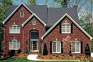 House Design - Exterior - Front Elevation for Traditional House Plan #453-154 - 4 bed, 3.5 bath