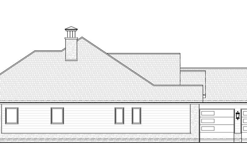 House Plan Design - Exterior - Other Elevation 1 for Craftsman House Plan #938-119 - 3 bed, 3.5 bath