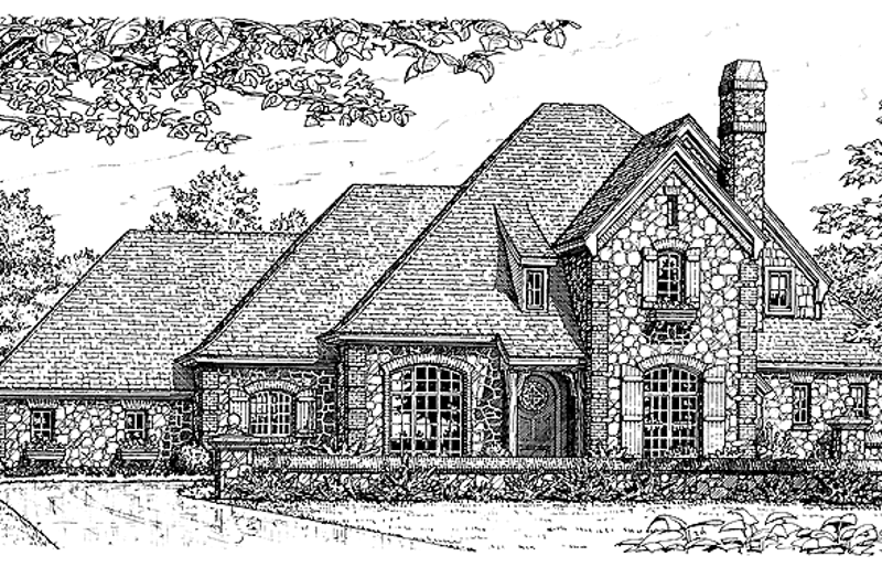 Dream House Plan - Country Exterior - Front Elevation Plan #310-1019