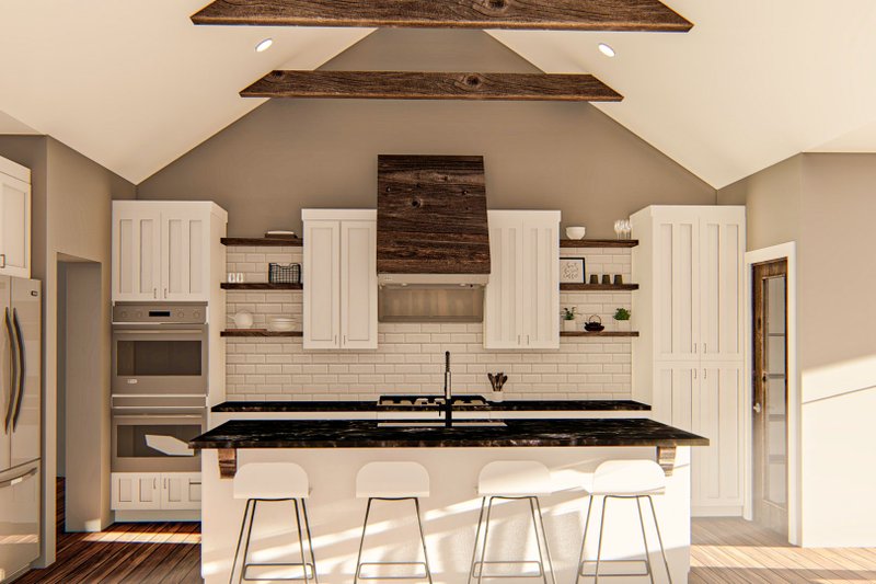 Dream House Plan - Interior - Kitchen for Beach House Plan #455-268 - 2 bed, 2 bath