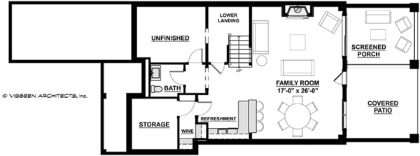 Home Plan - Traditional Floor Plan - Lower Floor Plan #928-286