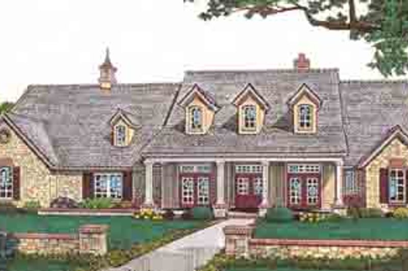 Country Style House Plan - 4 Beds 4.5 Baths 4002 Sq/Ft Plan #310-555