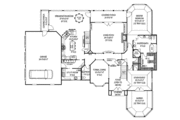 Country Style House Plan - 5 Beds 3.5 Baths 5003 Sq/Ft Plan #11-275 