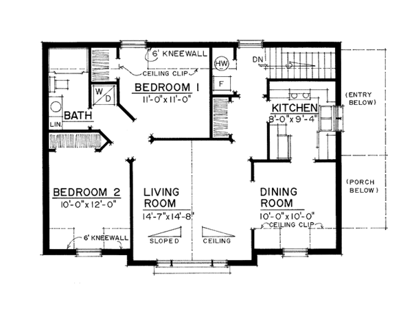 Dream House Plan - Colonial Floor Plan - Upper Floor Plan #1016-89