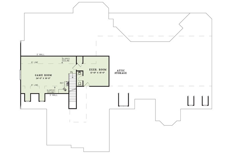 Home Plan - Floor Plan - Upper Floor for Traditional House Plan #17-3320 - 4 bed, 4 bath