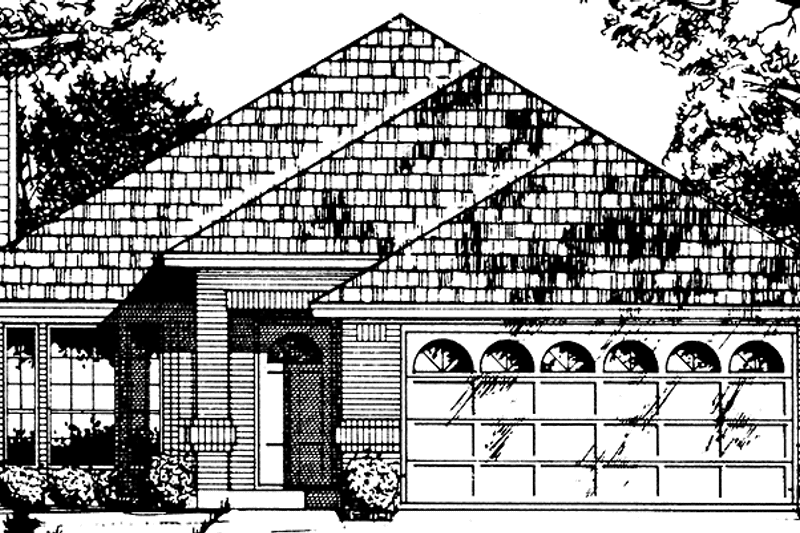 Dream House Plan - Exterior - Front Elevation 3 for Traditional House Plan #40-469 - 3 bed, 2 bath