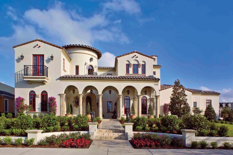 Mediterranean Style House Plan - 6 Beds 5 Baths 6493 Sq/Ft Plan #1058-1