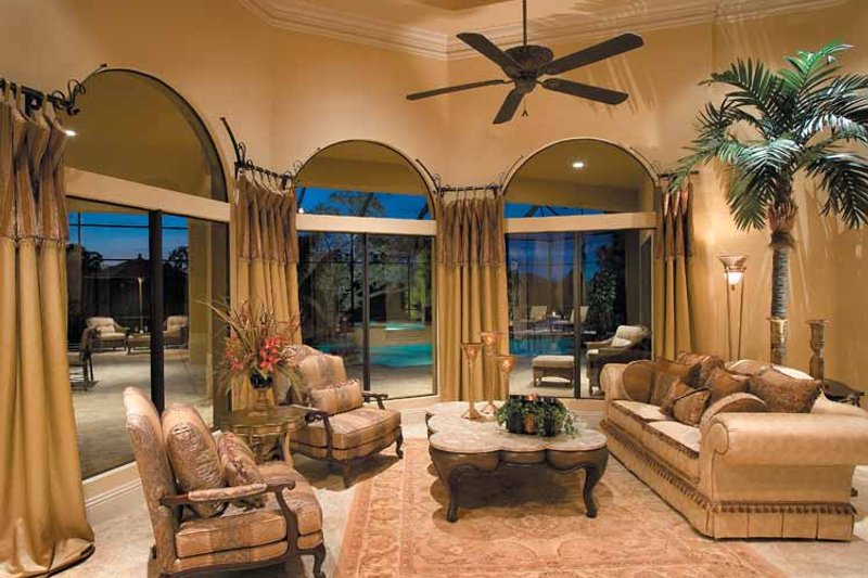 Dream House Plan - Interior - Family Room for Mediterranean House Plan #930-328 - 4 bed, 4.5 bath