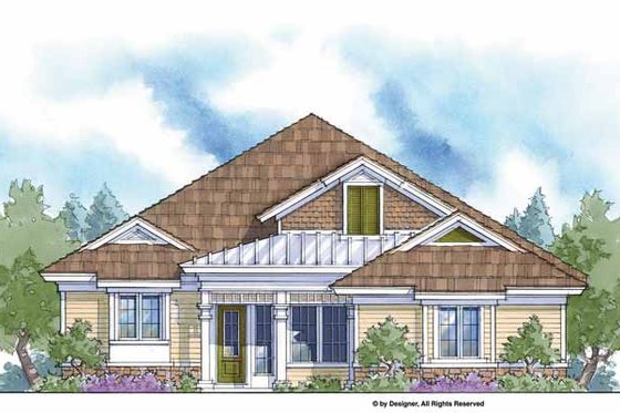 Exterior - Front Elevation 3 for Farmhouse House Plan #938-5 - 3 bed, 2.5 bath