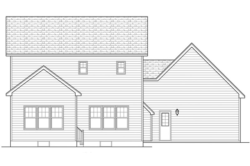 Home Plan - Exterior - Rear Elevation for Craftsman House Plan #1010-114 - 3 bed, 2.5 bath