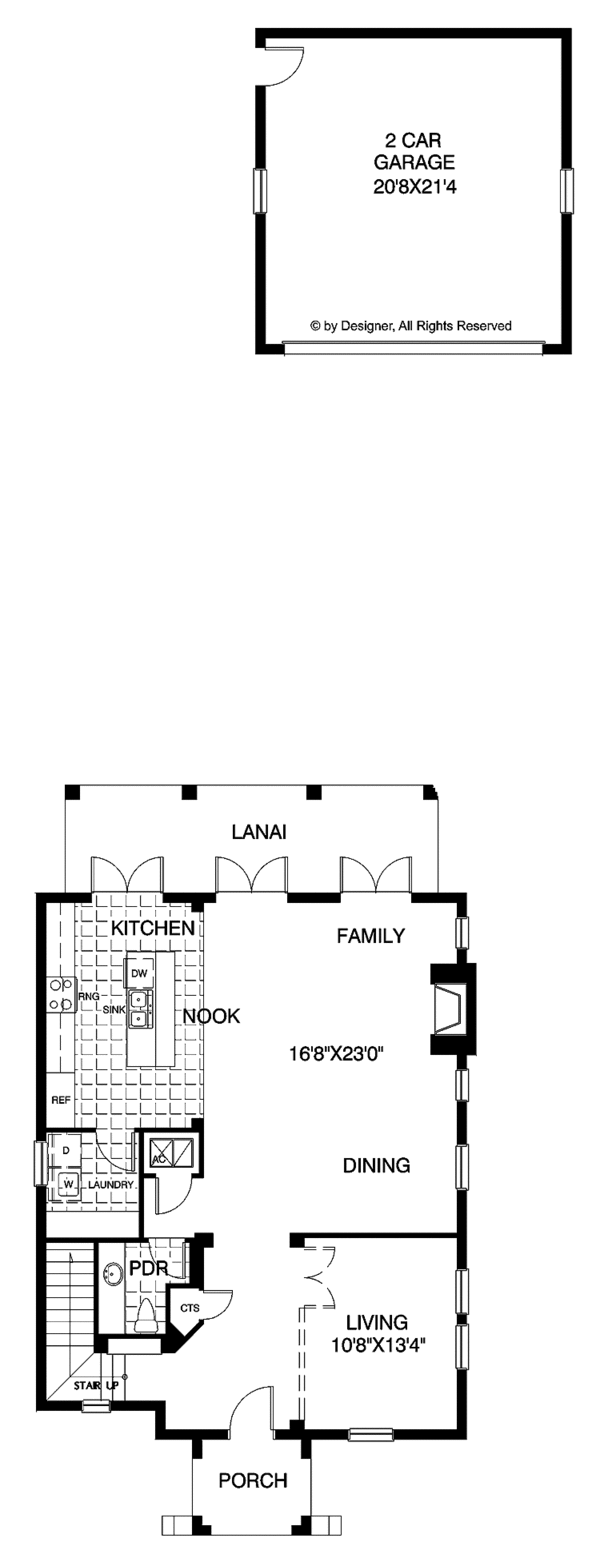 Architectural House Design - Classical Floor Plan - Main Floor Plan #999-150