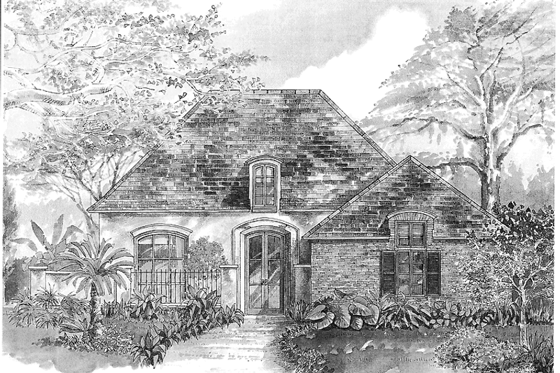 Dream House Plan - Country Exterior - Front Elevation Plan #301-152