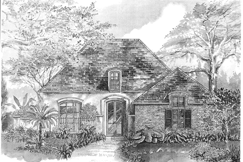 Home Plan - Country Exterior - Front Elevation Plan #301-152