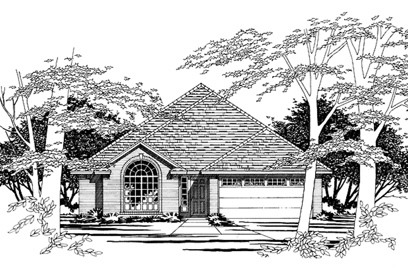 Architectural House Design - Craftsman Exterior - Front Elevation Plan #472-55