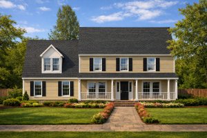 Exterior - Front Elevation for Country House Plan #1053-20 - 3 bed, 2.5 bath