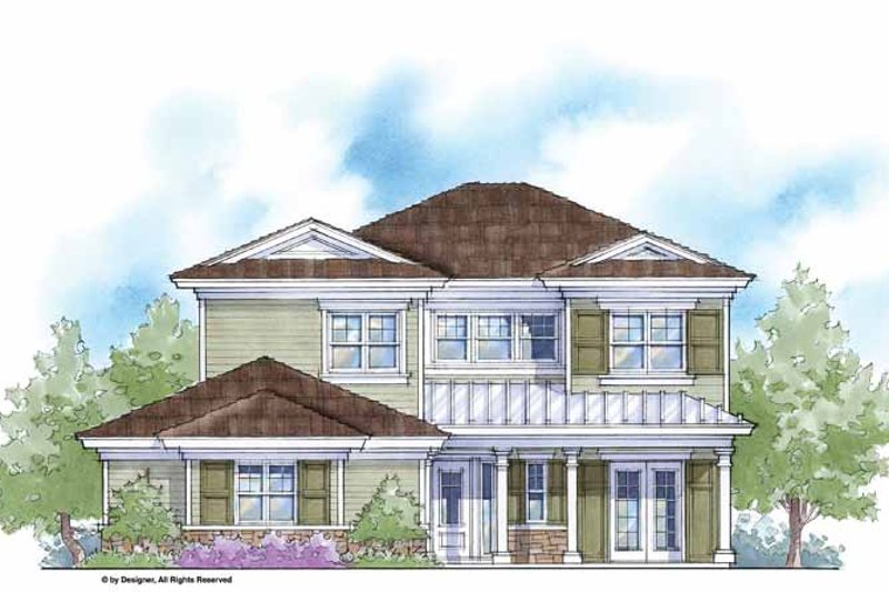 Home Plan - Farmhouse Exterior - Front Elevation Plan #938-7