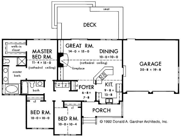 Architectural House Design - Country Floor Plan - Main Floor Plan #929-113