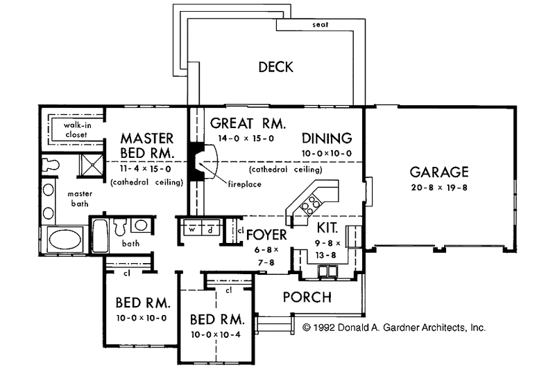 Home Plan - Floor Plan - Main Floor for Country House Plan #929-113 - 3 bed, 2 bath