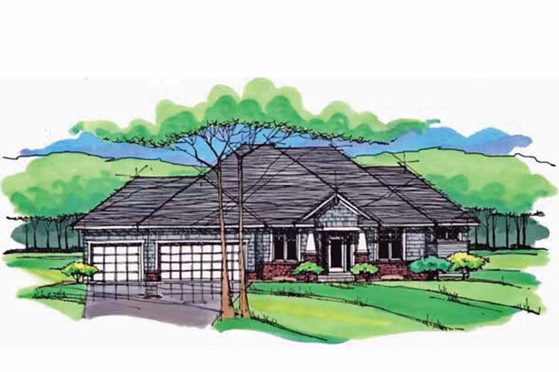 Home Plan - Exterior - Front Elevation 3 for Craftsman House Plan #51-982 - 3 bed, 2.5 bath