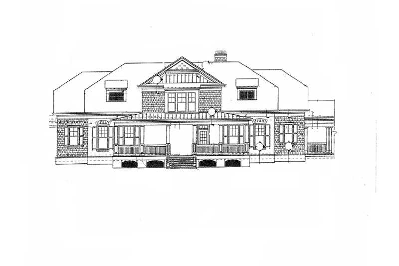 Home Plan - Exterior - Front Elevation 3 for Country House Plan #429-388 - 3 bed, 3.5 bath