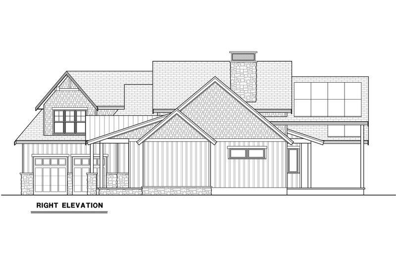 Dream House Plan - Exterior - Other Elevation 3 for Farmhouse House Plan #1070-231 - 3 bed, 3 bath