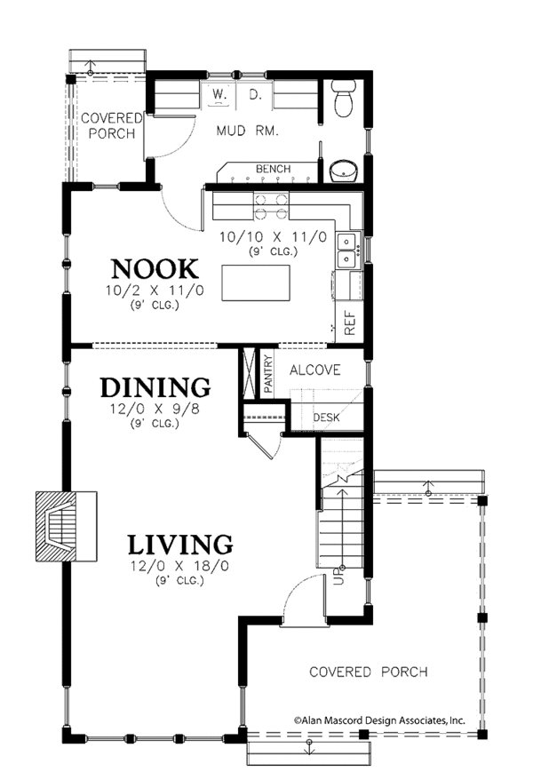 Dream House Plan - Country Floor Plan - Main Floor Plan #48-866