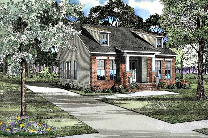 House Blueprint - Craftsman Exterior - Front Elevation Plan #17-3101