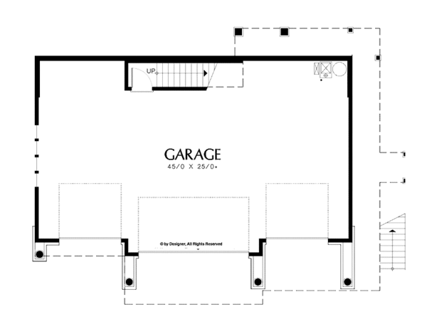 House Plan Design - Craftsman Floor Plan - Main Floor Plan #48-895