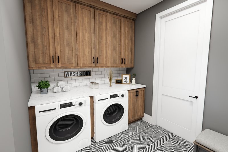 Dream House Plan - Interior - Laundry for Farmhouse House Plan #51-1251 - 3 bed, 3.5 bath