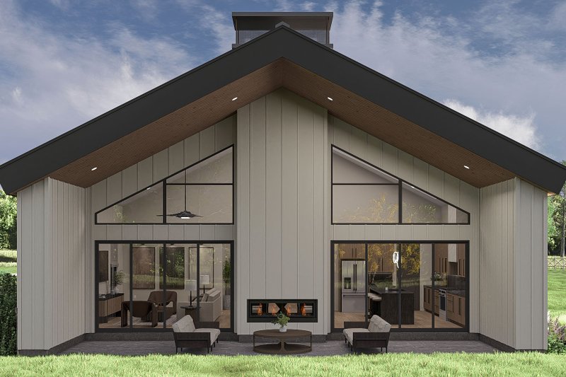 Home Plan - Exterior - Other Elevation for Barndominium House Plan #455-383 - 3 bed, 2.5 bath