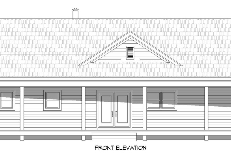 Architectural House Design - Exterior - Front Elevation 3 for Country House Plan #932-576 - 2 bed, 2 bath