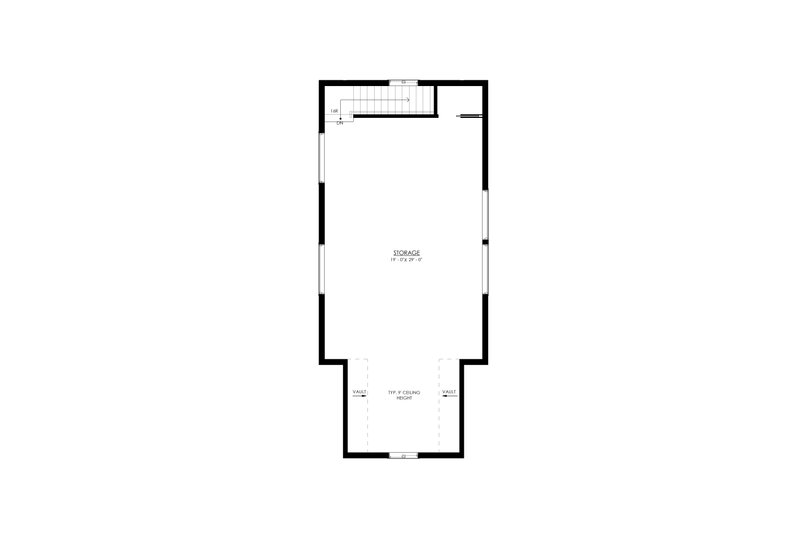 Home Plan - Floor Plan - Upper Floor 1 for Farmhouse House Plan #1114-55 - 1 bed, 1 bath